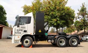 Primer camión eléctrico para el reciclaje de residuos industriales se estrena en El Teniente