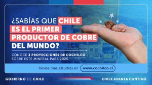 Cochilco mantiene proyección del precio del cobre de US$ 4,25 la libra para 2025