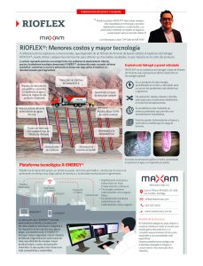 CON SU EXPLOSIVO RIOFLEX® Y LA TECNOLOGÍA XENERGY®, MAXAM GARANTIZA AHORROS EN LA TRONADURA MINERA