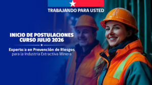 Sernageomin abre postulaciones para especialización en prevención de riesgos mineros ciclo 2026