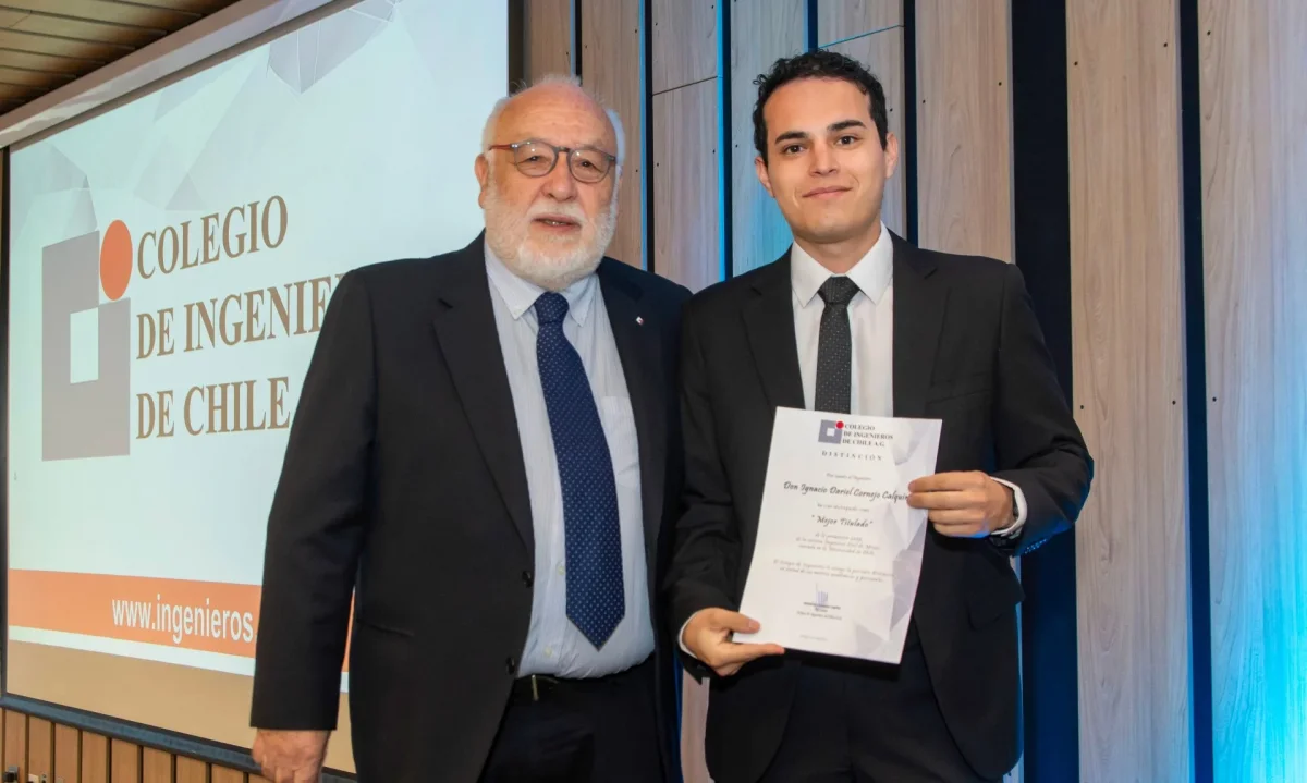 Egresado de Ingeniería de Minas de la Universidad de Chile recibe reconocimiento “Mejor Titulado” 2025