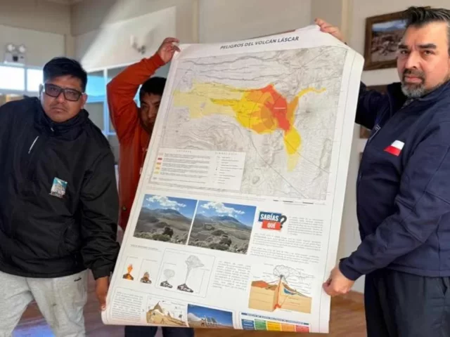 Sernageomin incorpora toponimia indígena a mapa de peligros del volcán Láscar