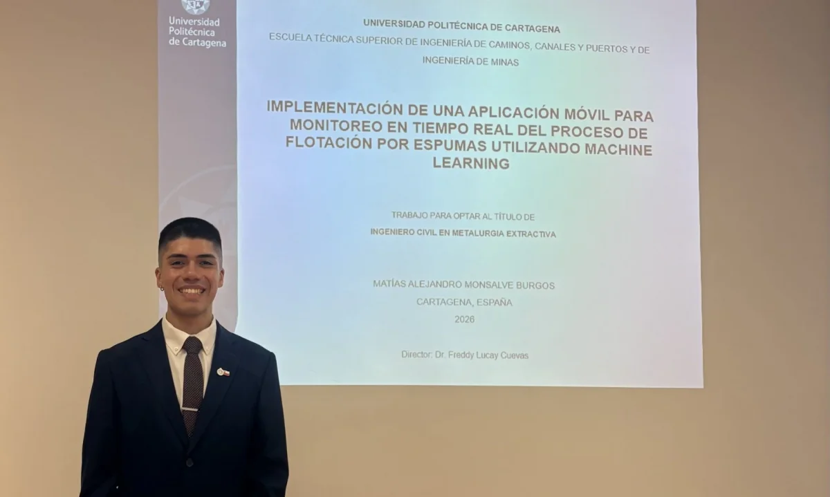 Estudiante chileno marca hito internacional al titularse con Matrícula de Honor en España aplicando IA a la flotación