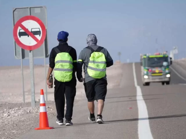 El Abra implementa punto de apoyo preventivo para peregrinos hacia Ayquina