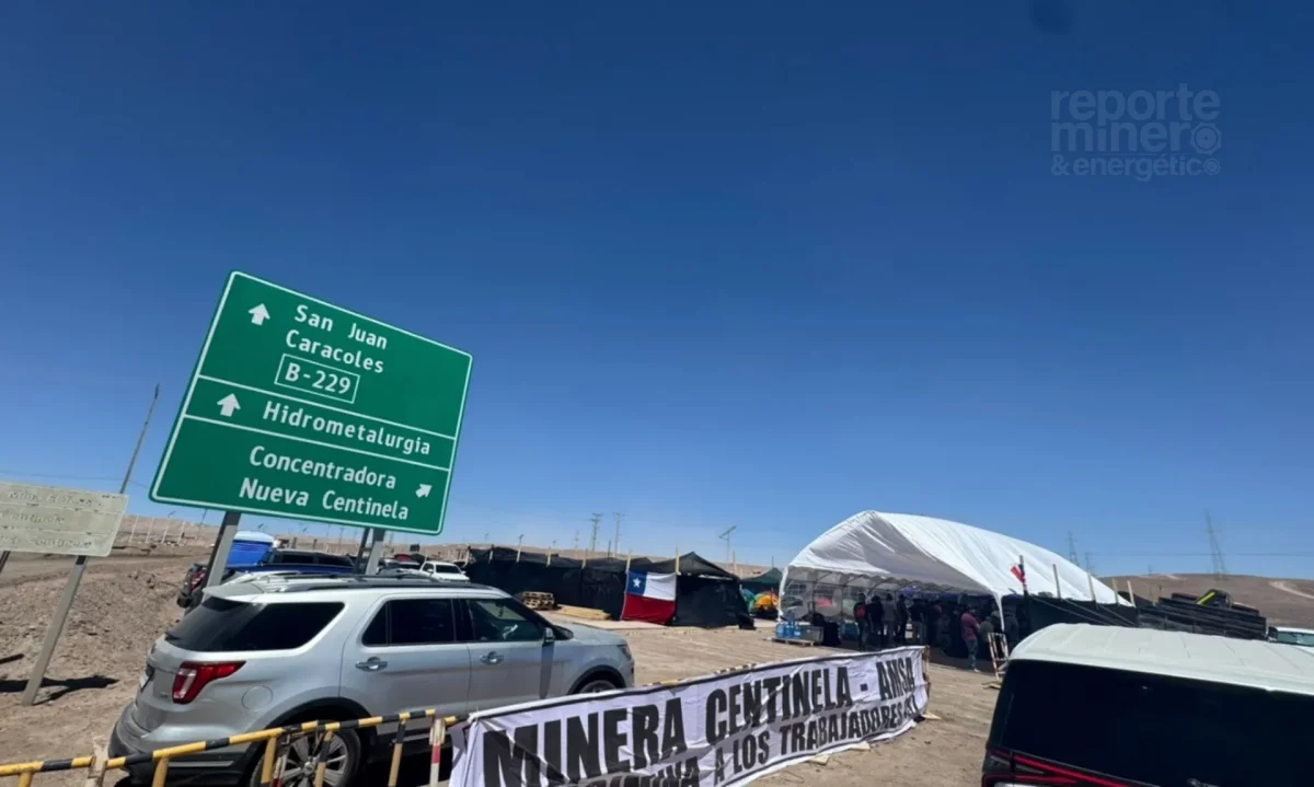 Huelga en Minera Centinela impactará progresivamente la producción de cobre desde noviembre