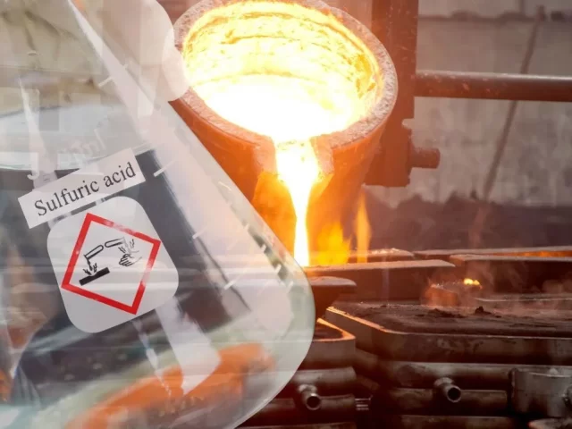 Chile cae a su mayor dependencia de ácido sulfúrico importado en 24 años