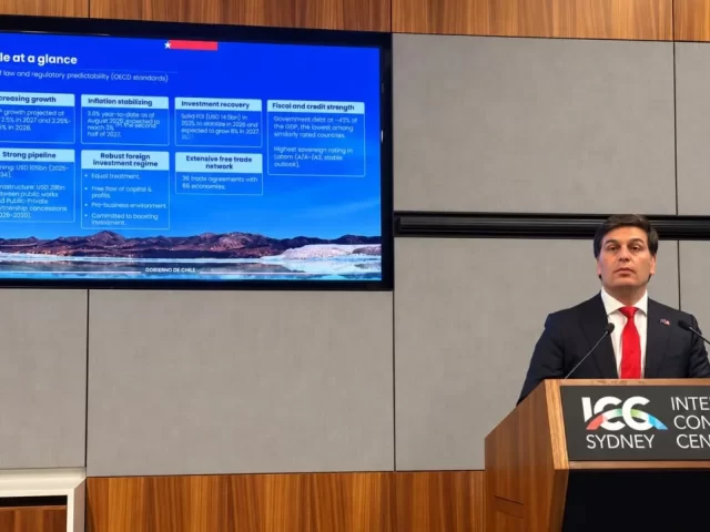 Chile promociona cobre, litio y tierras raras en IMARC 2026 de Sydney